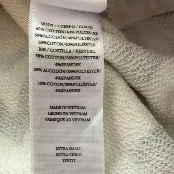 💎HP ✨ RAILS Marlo Animal Zebra Print Side Zippers Sweatshirt Size XS Ivory NWT - Picture 10 of 11